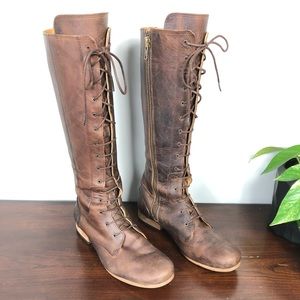 John Fluevog Brown Leather Radios KCRW Boot 9.5